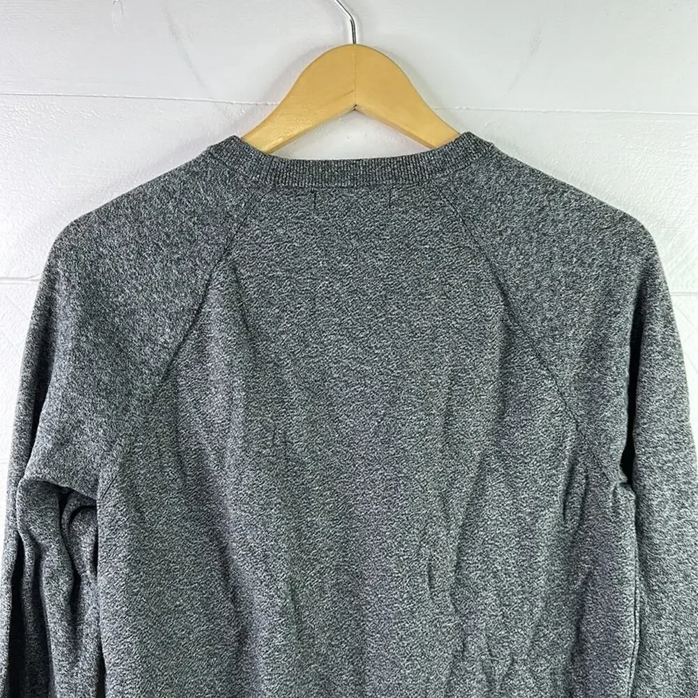BANANA‎ REPUBLIC Gray Organic Cotton Long Sleeve Crew Neck Sweater Size Small